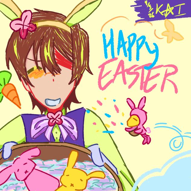 Mikey holiday art - easter