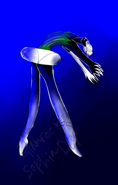 My OC Dancing in Blue Light IDK