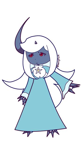 Absol in Rosalina's Dress (REDRAW)