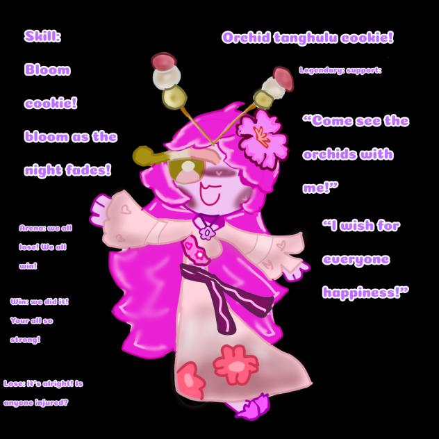 Orchid tanghulu cookie! DRAW HER