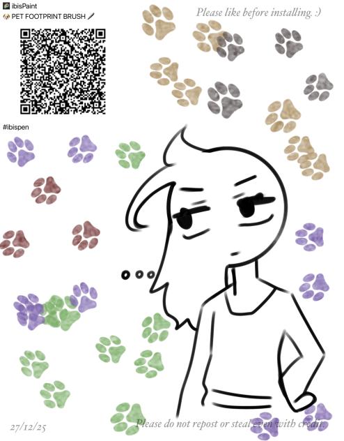 🐱 FOOTPRINTS BRUSH 🖊️