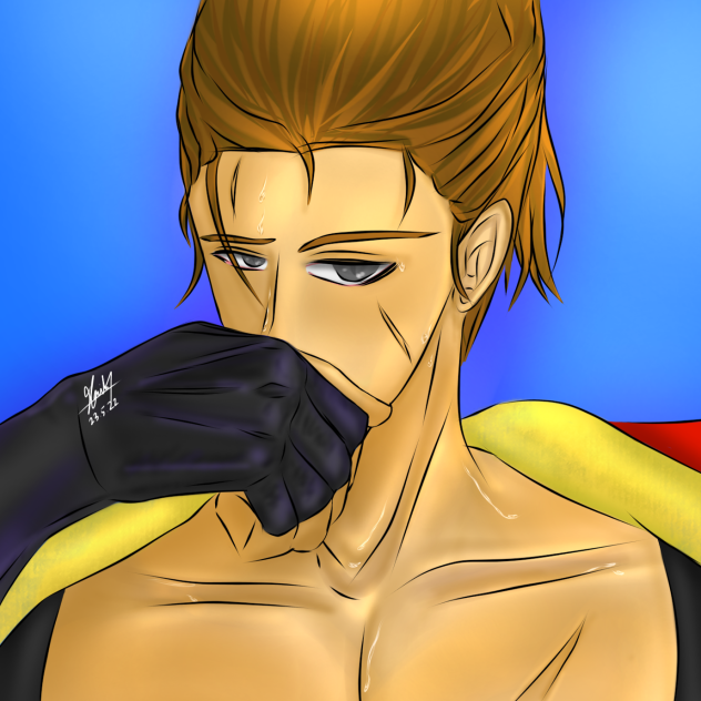 Sweating after exercising - ibisPaint