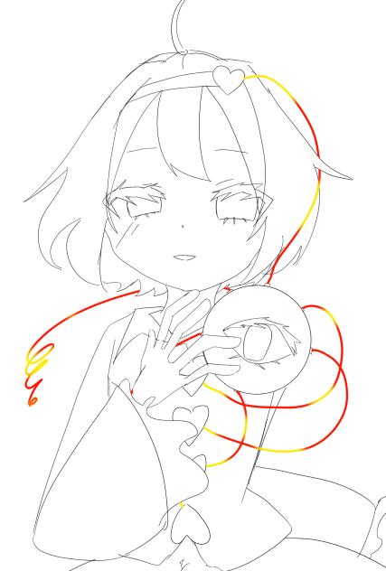 古明地さとり　線画