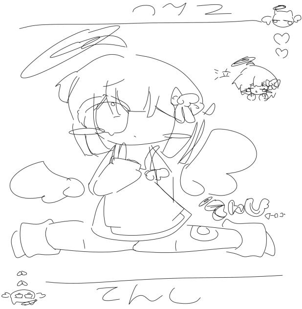 まなちゃへ！ラフです！