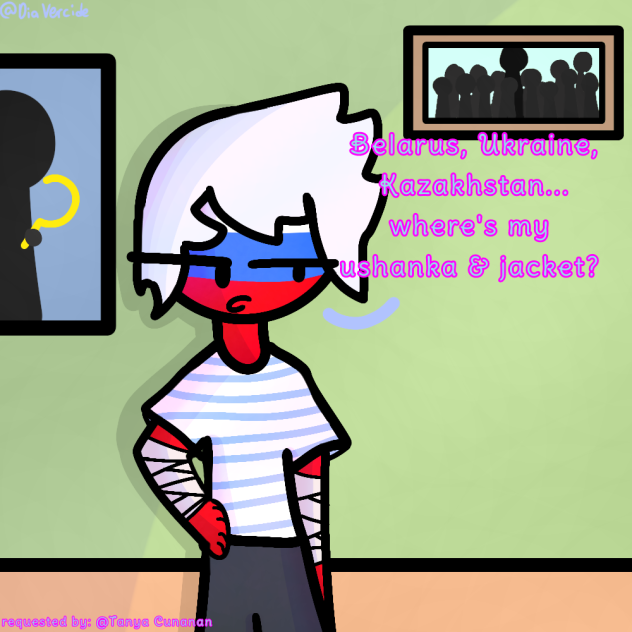 wheres his ushanka and jacket¿