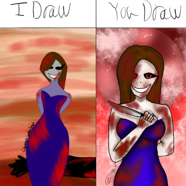 I draw you draw with GlamrockSophiaDrop