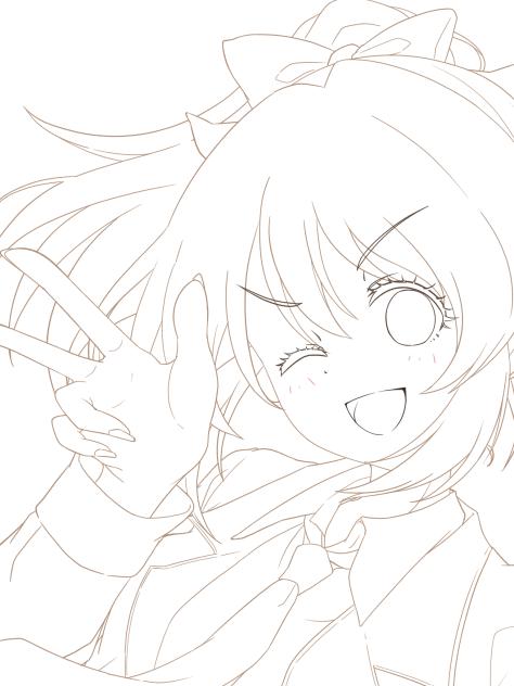 #堀裕子 線画