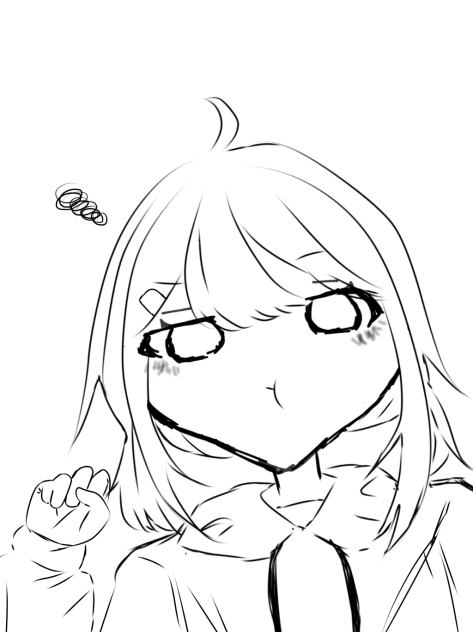 線画だーー
