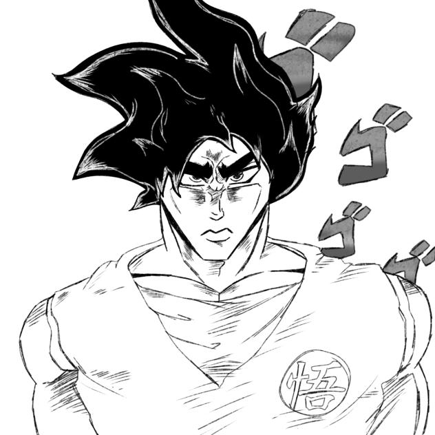 Goku In Jojo style