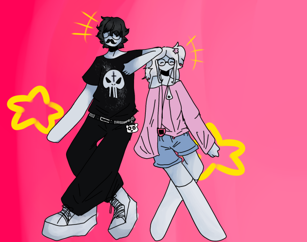 2 friends that wanted to be drawn