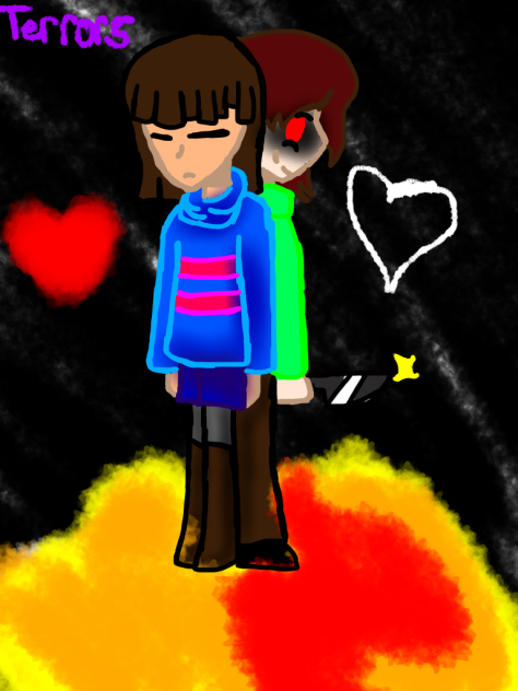 Undertale Frisk and Chara - ibisPaint