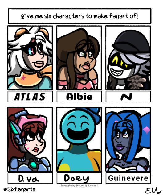Six fanarts of my favorite characters - ibisPaint