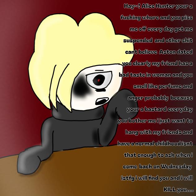 MESSAGE FOR ALICE HUNTER