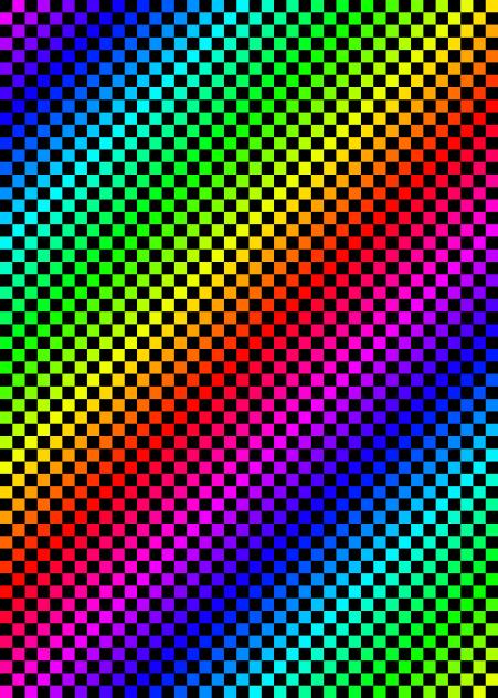 BETTER tileable rainbow grid pattern