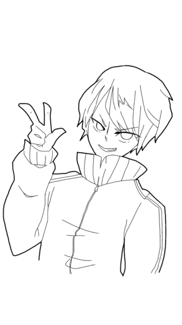 最終兵器俺達 キヨさん 平和組 線画 Ibispaint