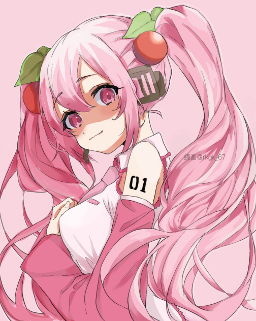 桜ミク 色塗り