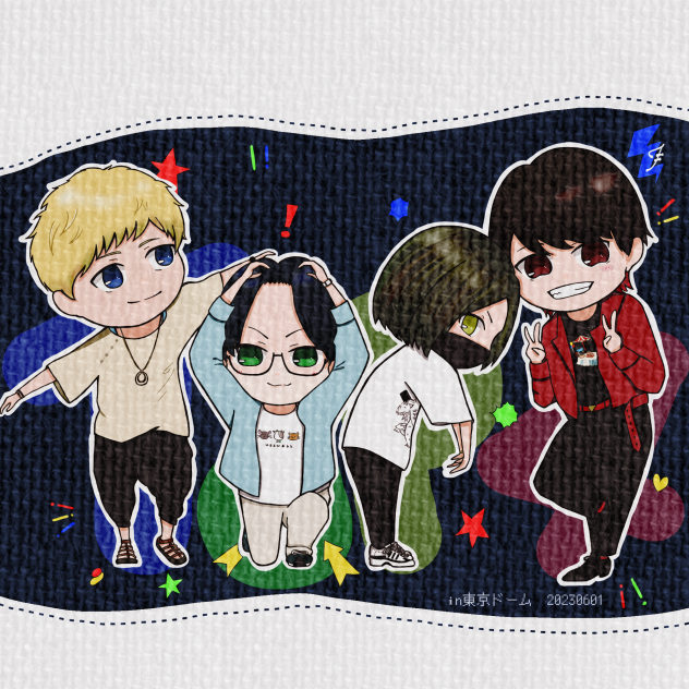 TOP4 in東京ドーム　余韻イラスト