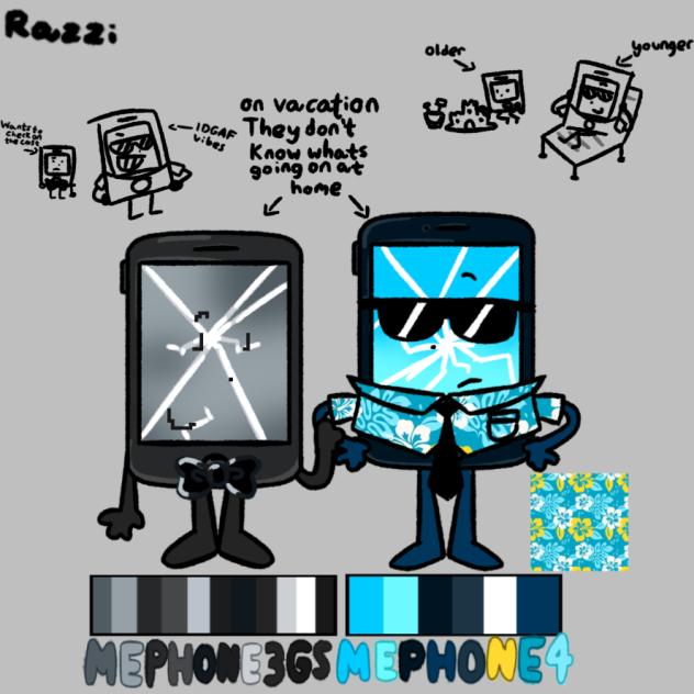 Mephone4 and Mephone3GS AU designs