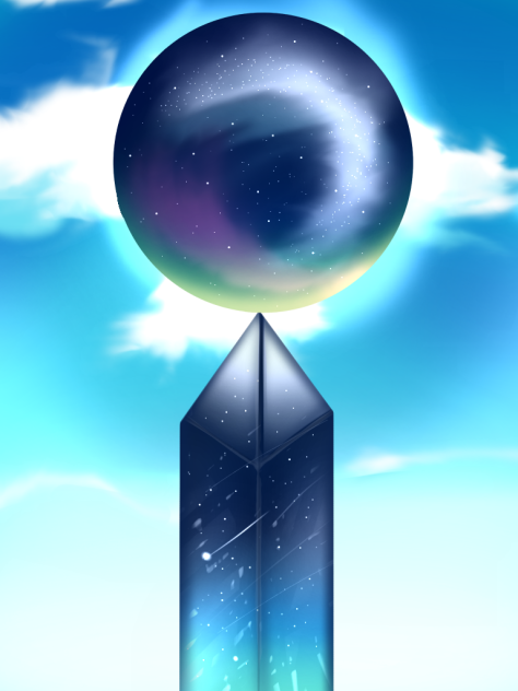 まるい夜空