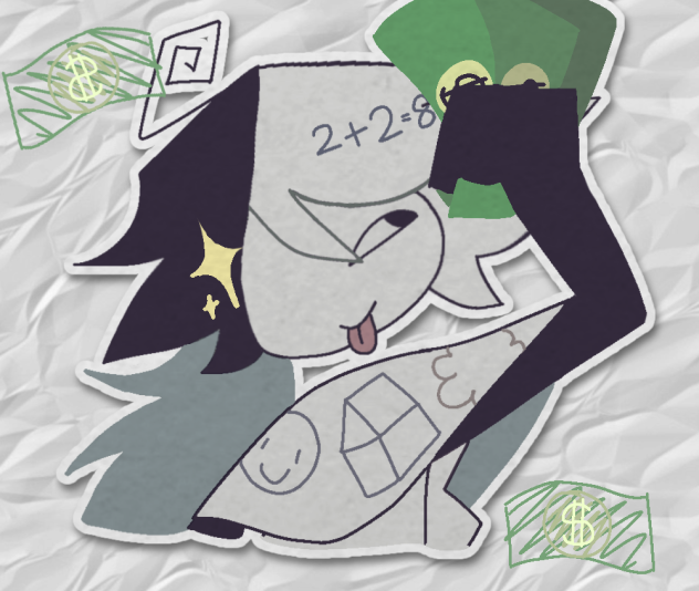 zip holding a money