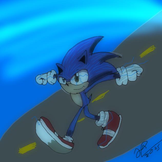Sonic movie uekawa style