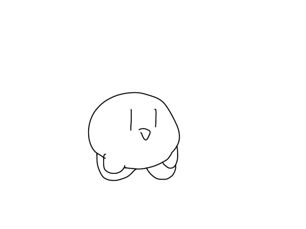 適当にカービィ描いた