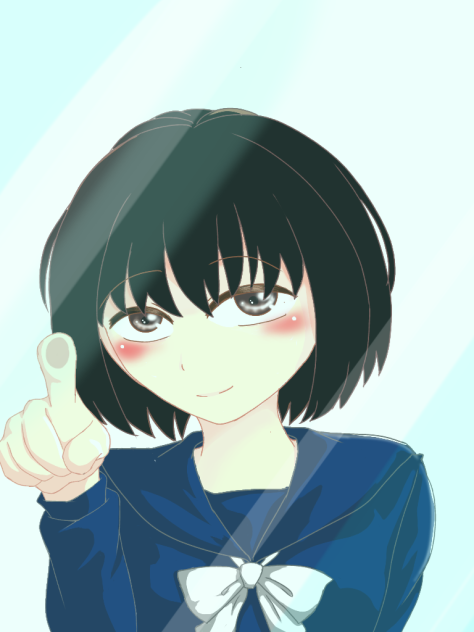 ガラス越し Ibispaint