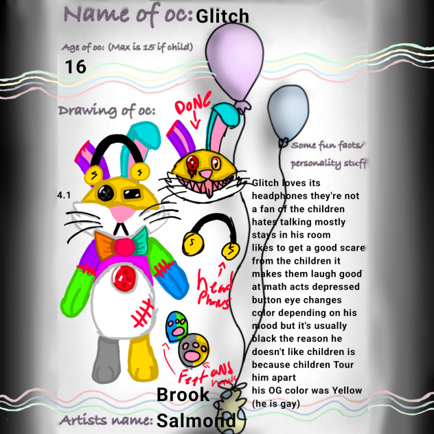 Glitch the Plush Bunny(Blood warning)