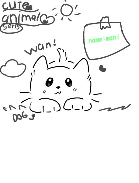 cute dog♡