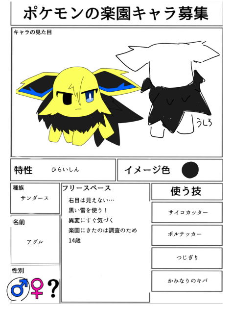 キャラ募集