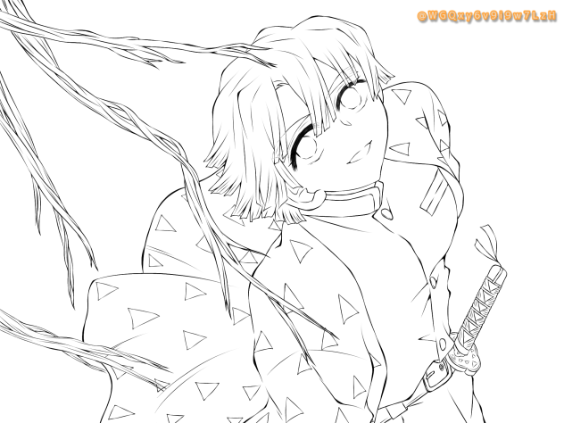 謹賀新年🎍 線画