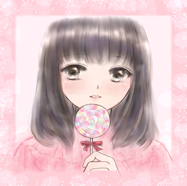 ホワイトデーにお返しのキャンディーもらった女の子。