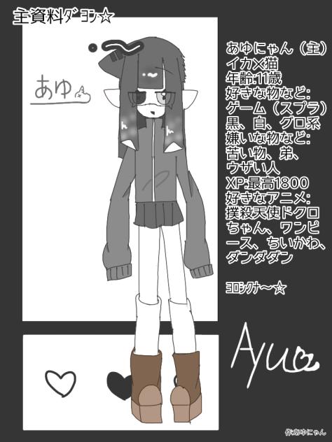 主資料〜！(あゆにゃん)