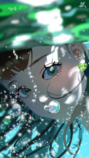 anime under water - ibisPaint