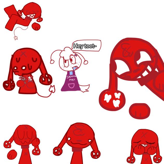 silly doddles of teeth XD