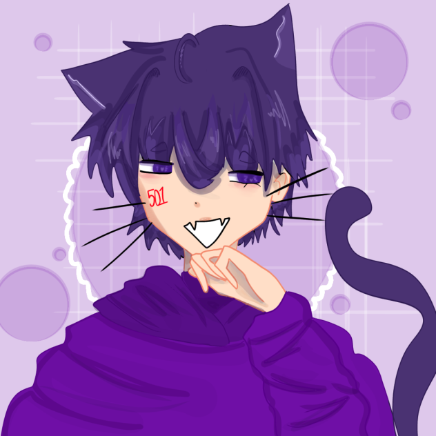Purple cat