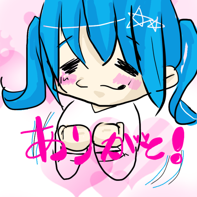 LINEのアイコンを意識して描いた！