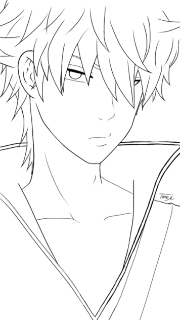 【線画】銀魂 銀さん