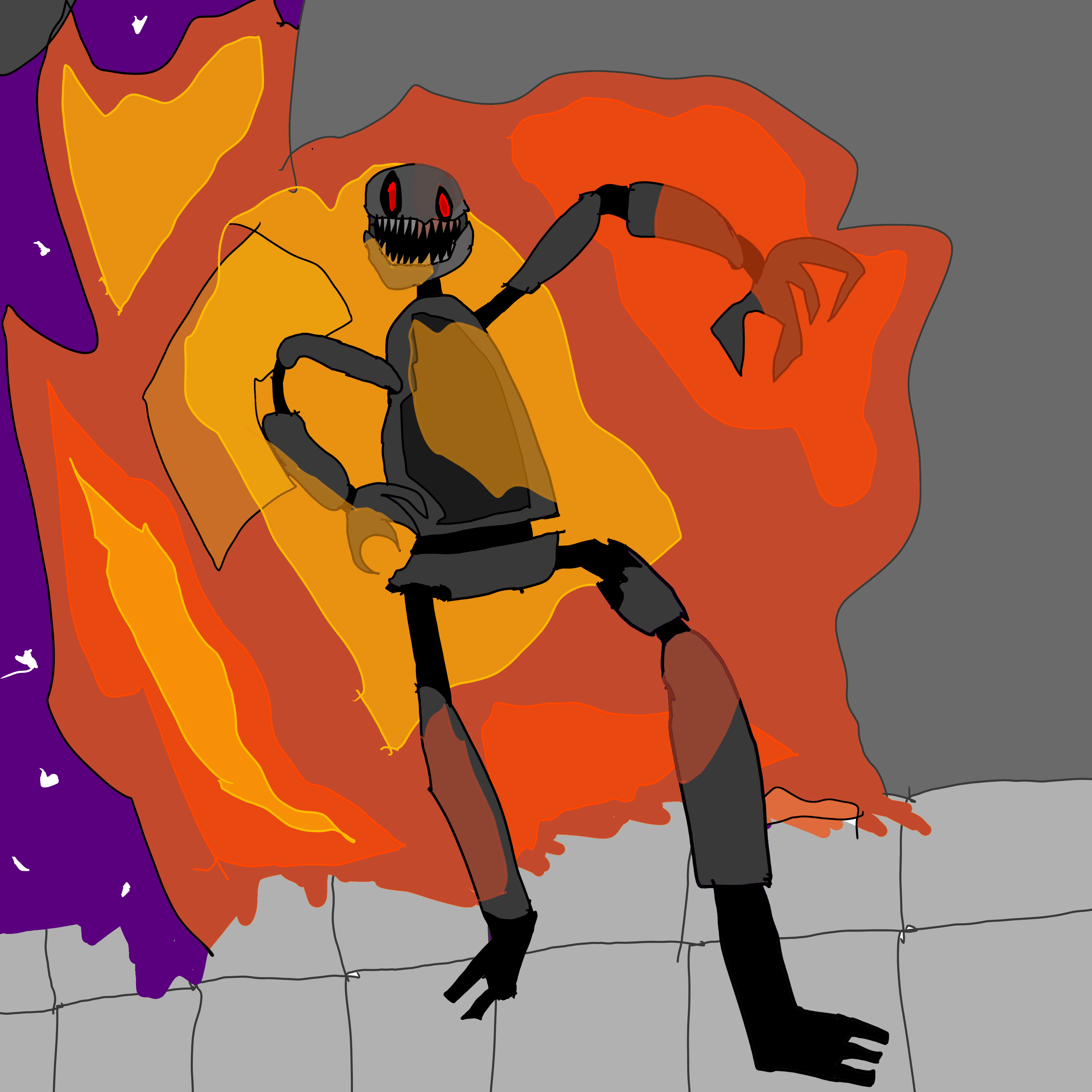 flaming machine - ibisPaint