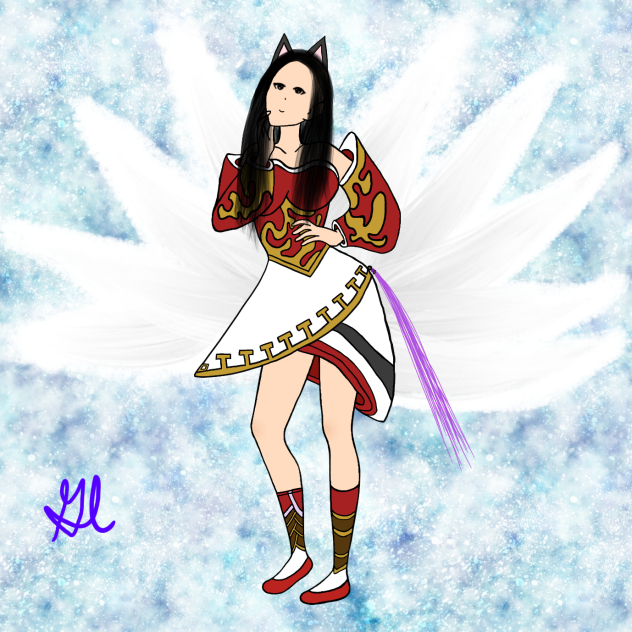 Ahri posing