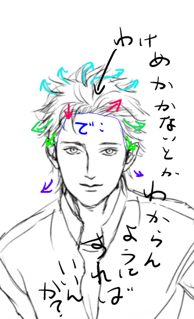 髪型ちょこっと分析