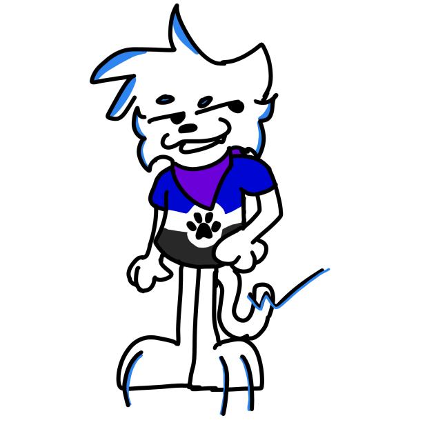 Zipp my sona wears furry flag tshirt