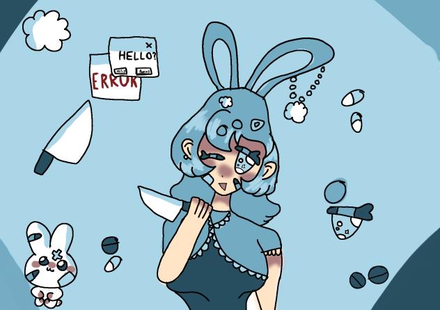 blue error girl🩵☄️