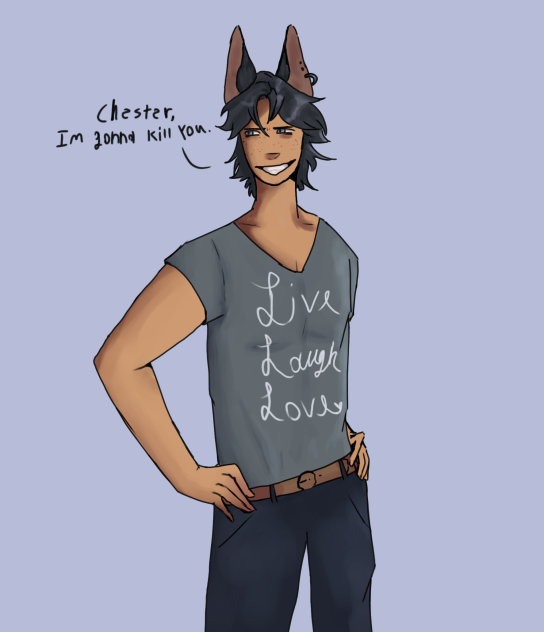 UH OH ( he lost a bet 😔)
