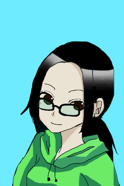 友人の友人、アニメ塗りバージョン