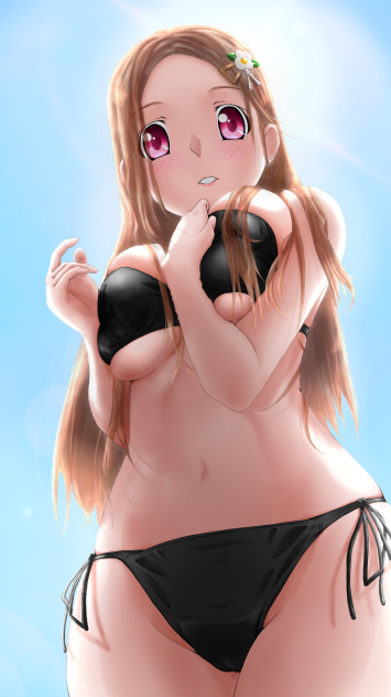 唯　ローアングル　水着ver