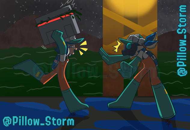 Salmon Run BobbleMask PSWG Art Style