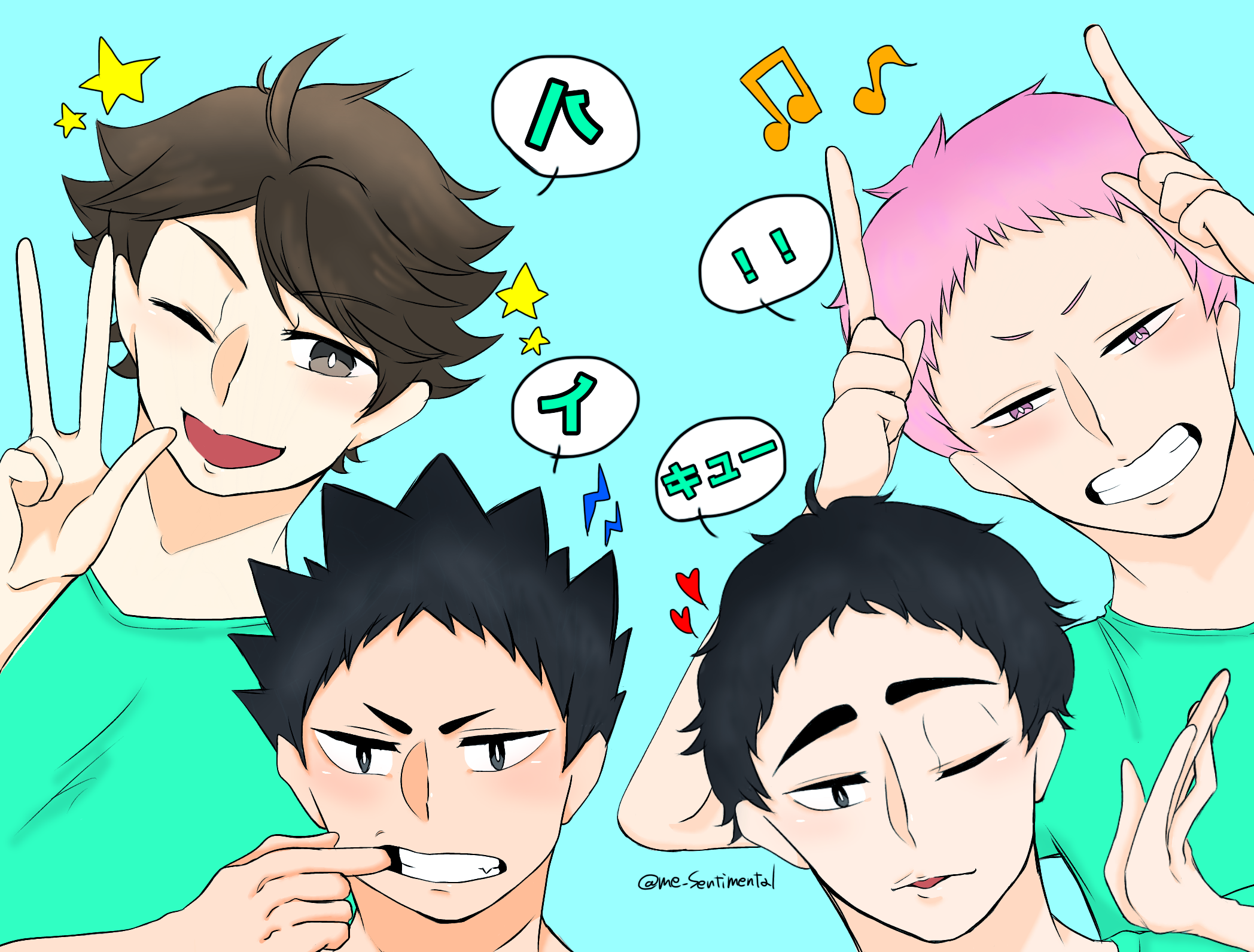 ハイキューの日 青城3年ズ Ibispaint