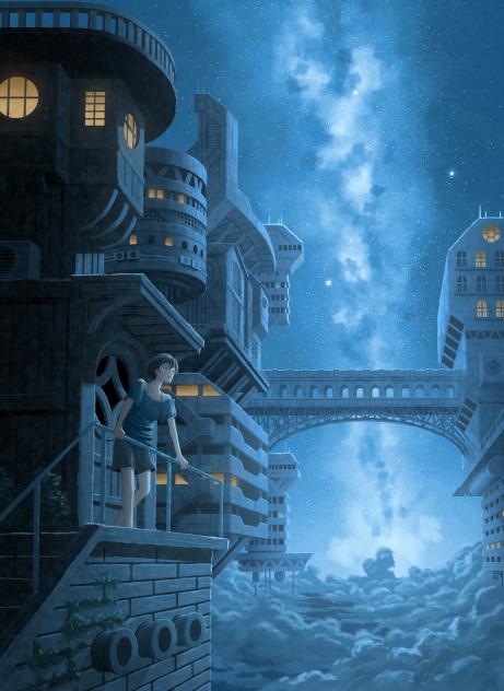 雲の上、星空の下