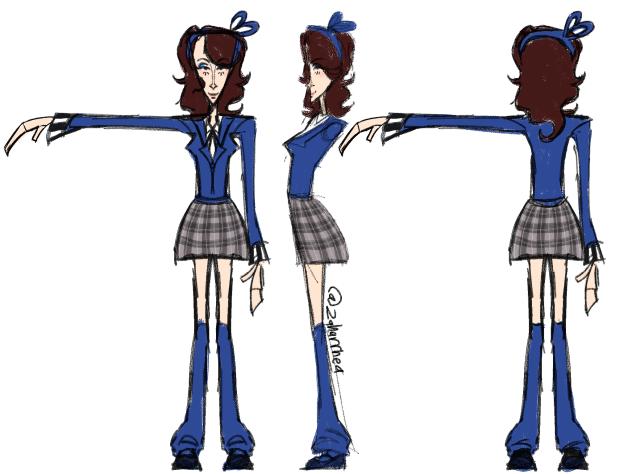 Veronica model sheet by me ;-3